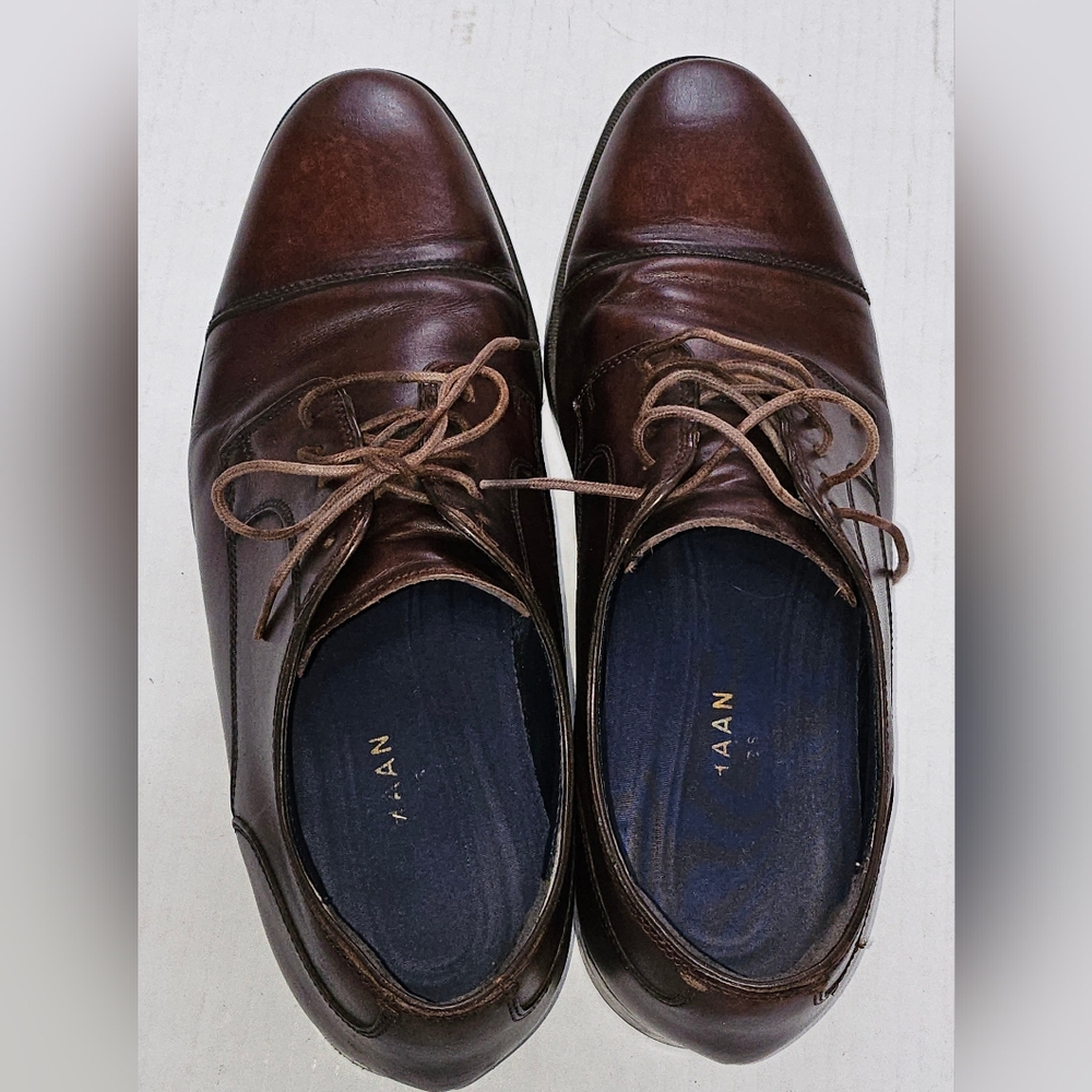 Cole Haan Cassady Cap Toe Oxford Dress Shoes Brown Leather Mens 9M Rand OS - Picture 4 of 11